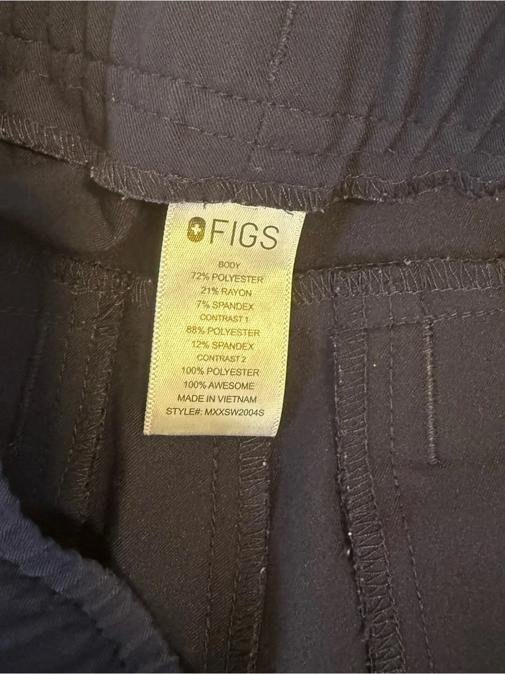 Figs Tansen Navy Blue Joggers Medium Short